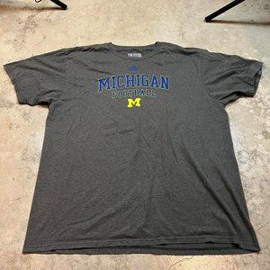 Adidas Men's Navy and Yellow T-shirt